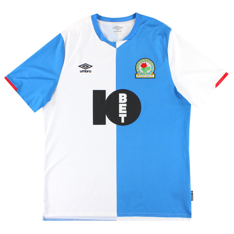 2019-20 Blackburn Umbro Home Shirt XL - Classic Football Kit
