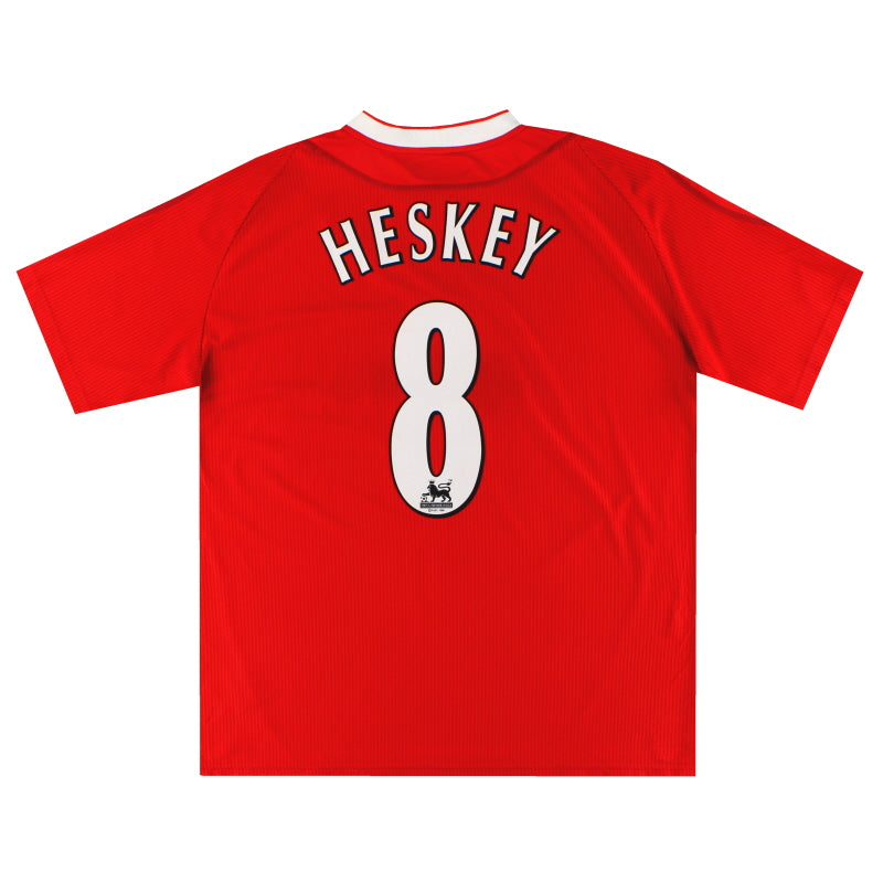 2002-04 Liverpool Reebok Home Shirt Heskey #8 *Mint* XL - Classic Football Kit
