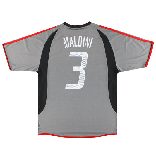2003-04 AC Milan adidas Third Shirt Maldini #3 *Mint* L