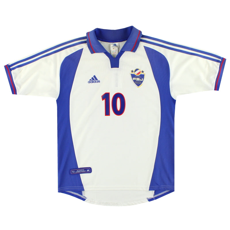 2000-01 Yugoslavia adidas Away Shirt #10 M - Classic Football Kit