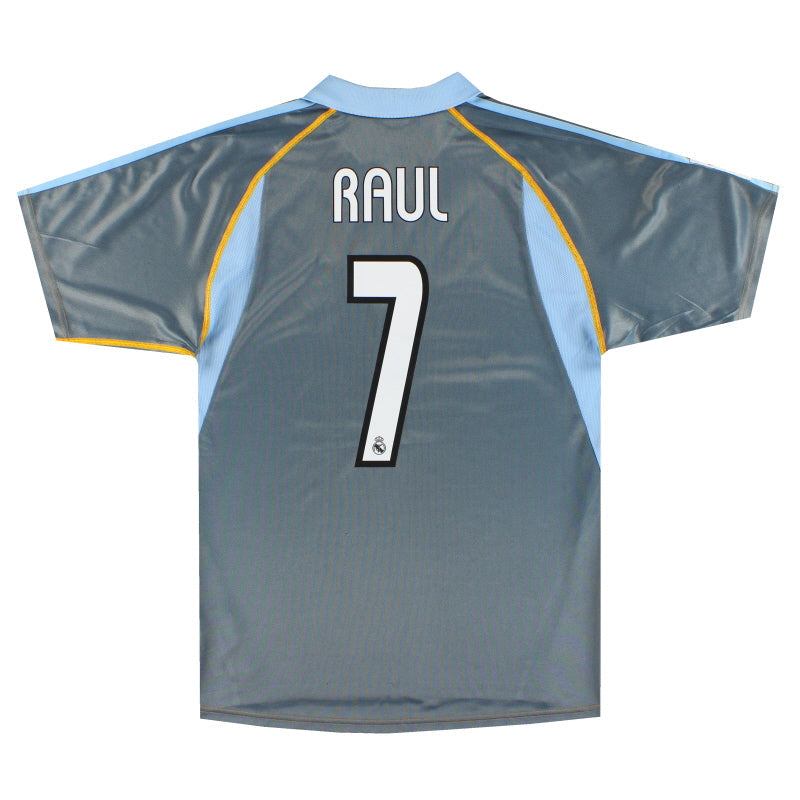 2003-04 Real Madrid adidas Third Shirt Raul #7 S - Classic Football Kit