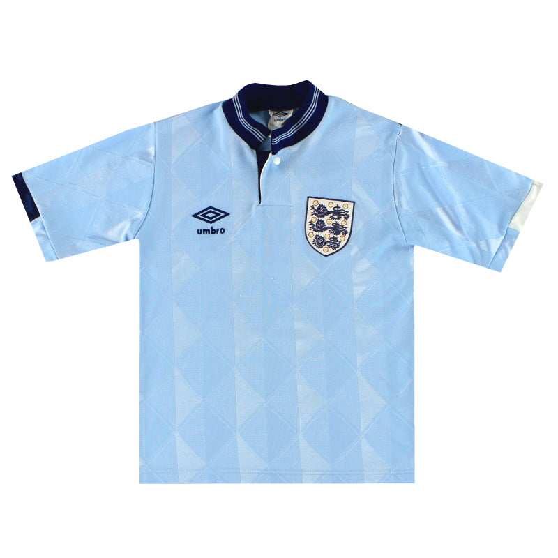 1987-90 England Umbro Third Shirt #11 L.Boys - Classic Football Kit