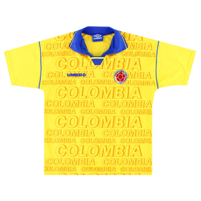 1995-96 Colombia Umbro Home Shirt Y - Classic Football Kit