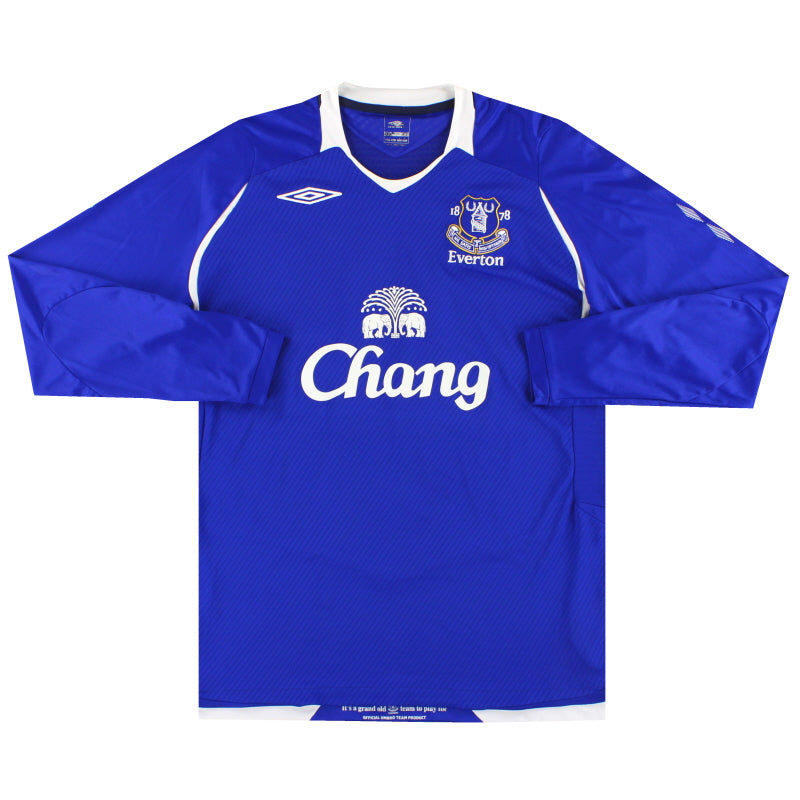 2008-09 Everton Umbro Home Shirt L/S