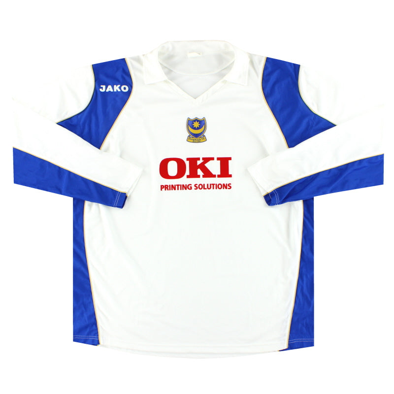 2006-07 Portsmouth Jako Away Shirt L/S *Mint* XXL - Classic Football Kit