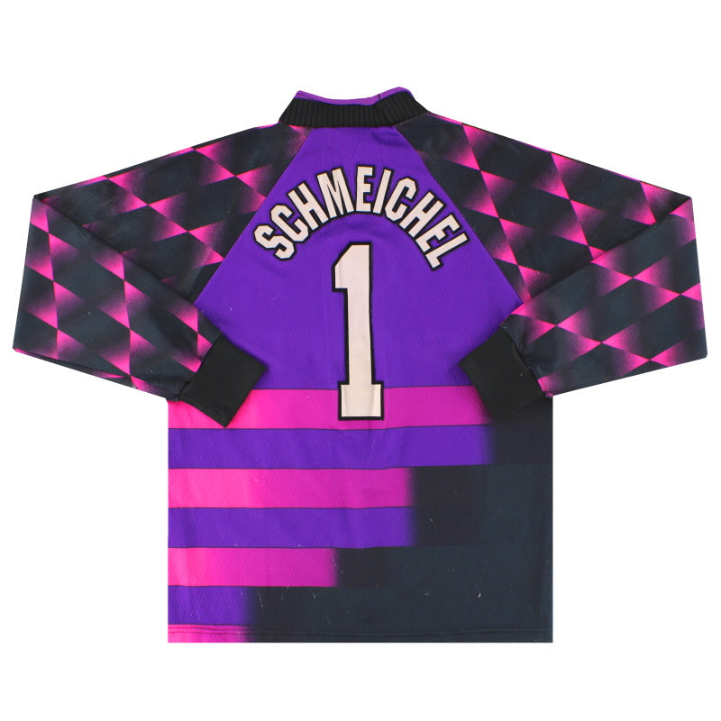 1996-97 Manchester United Umbro Goalkeeper Shirt Schmeichel #1 Y - Classic Football Kit