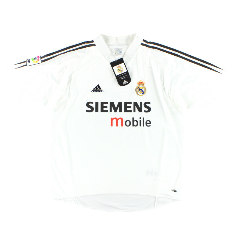 2004-05 Real Madrid adidas Home Shirt*w/tags* L - Classic Football Kit