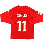 2004-06 Wales Kappa Home Shirt Giggs #11 L/S XXL - Classic Football Kit