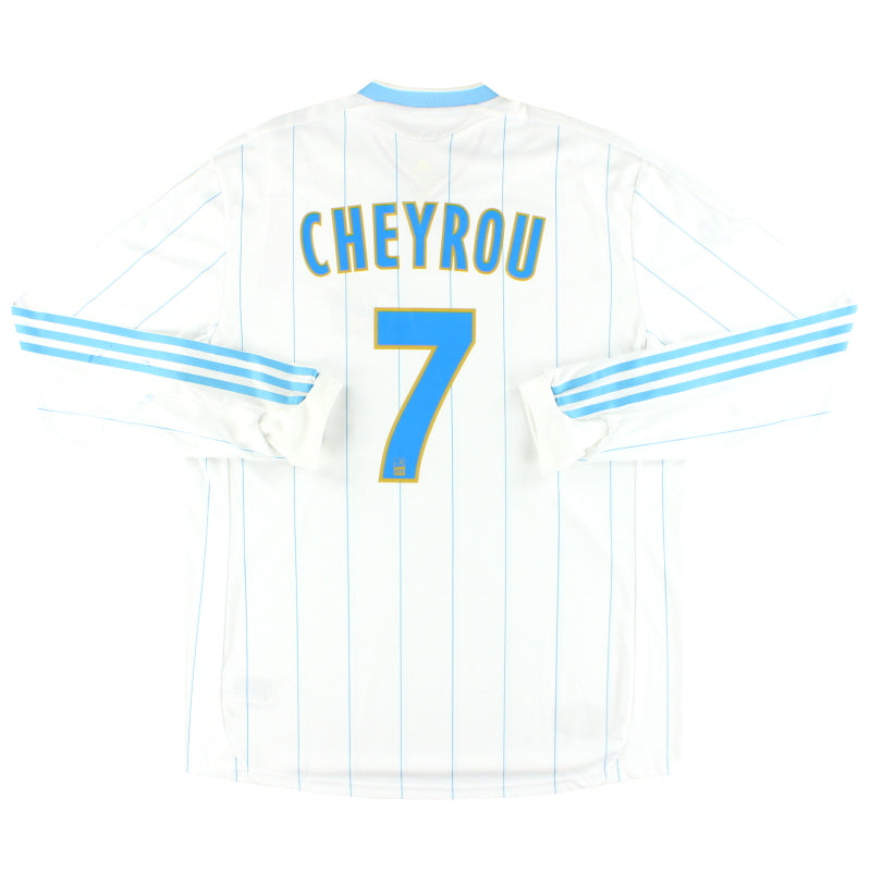 2009-10 Olympique Marseille adidas Player Issue Home Shirt Cheyrou #7 L/S *w/tags* XL