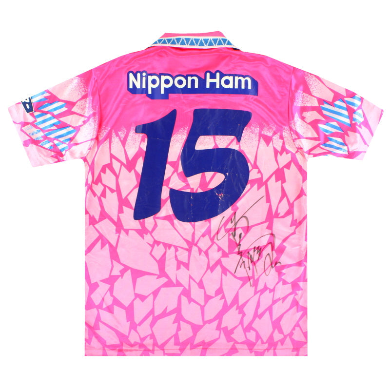 1995 Cerezo Osaka Mizuno Player Issue 'Signed' Home Shirt M - Classic Football Kit