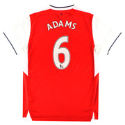 2016-17 Arsenal Puma Home Shirt Adams #6 L - Classic Football Kit