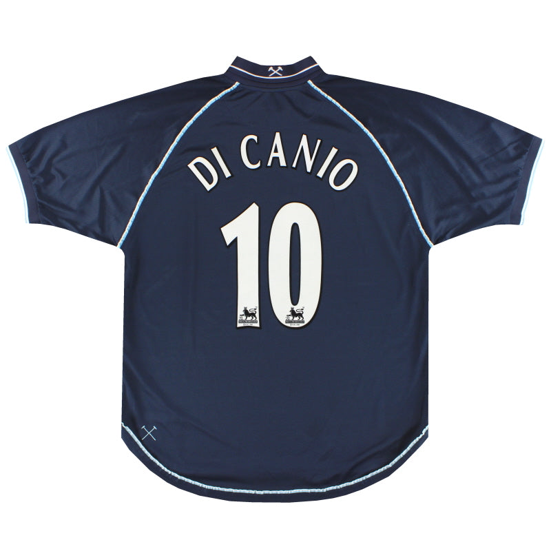 1999-01 West Ham Fila Third Shirt Di Cano #10 XL - Classic Football Kit