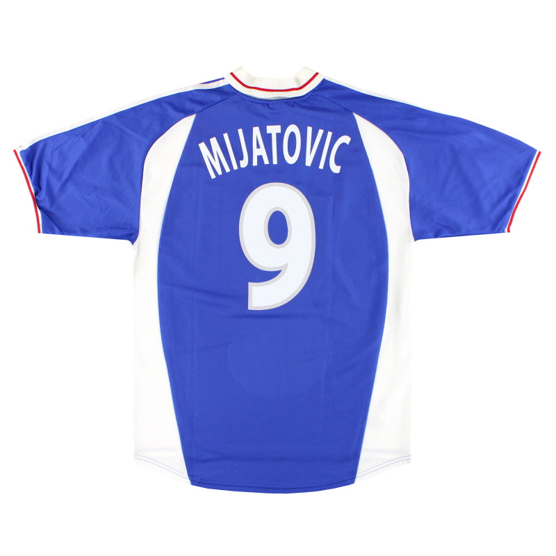 2000-01 Yugoslavia adidas Home Shirt Mijatovic #9 L - Classic Football Kit