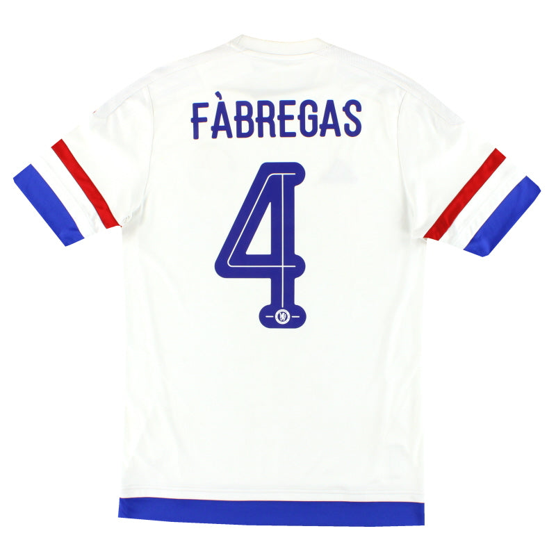2015-16 Chelsea adidas Away Shirt Fabregas #4 S - Classic Football Kit