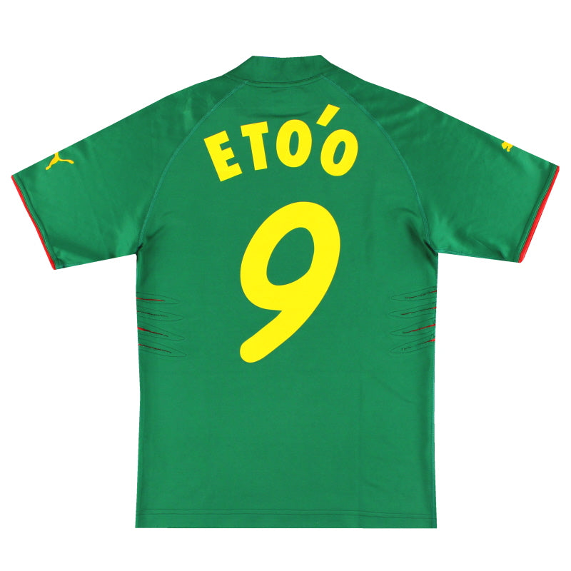 2004-06 Cameroon Puma Home Shirt Eto'o #9 S - Classic Football Kit