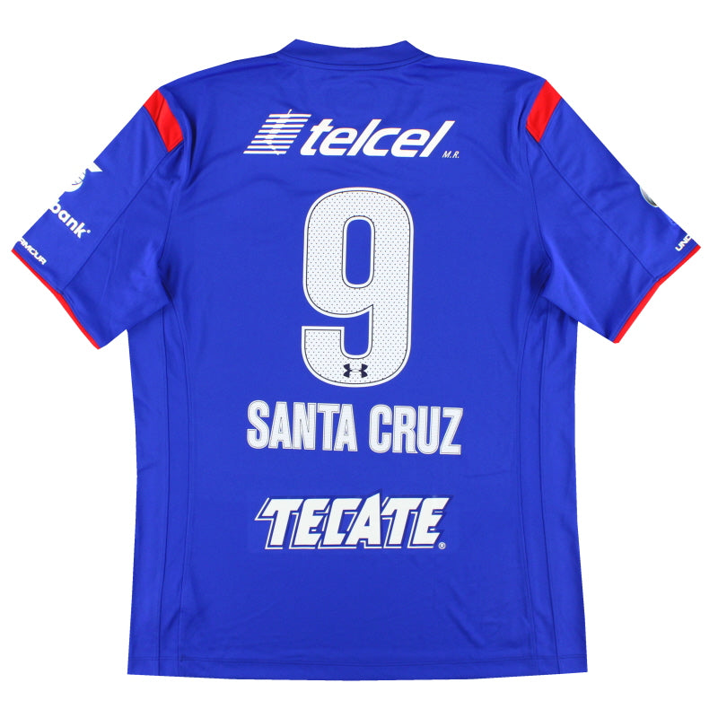 2014-15 Cruz Azul Under Armour Home Shirt Santa Cruz #9 XL - Classic Football Kit