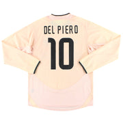 2003-04 Juventus Nike Away Shirt Del Piero #10 L/S - Classic Football Kit