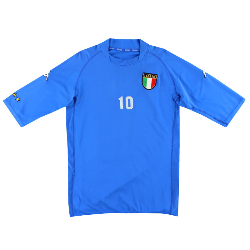 2002 Italy Kappa Home Shirt #10 XL - Classic Football Kit