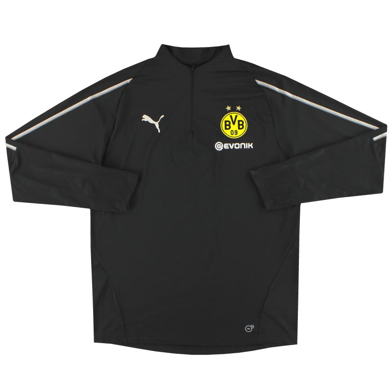 2018-19 Dortmund Puma 1/4 Zip Training Top L - Classic Football Kit
