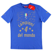 2006-07 Italy Puma 'Campioni Del Mondo' Graphic Tee *w/tags* S - Classic Football Kit