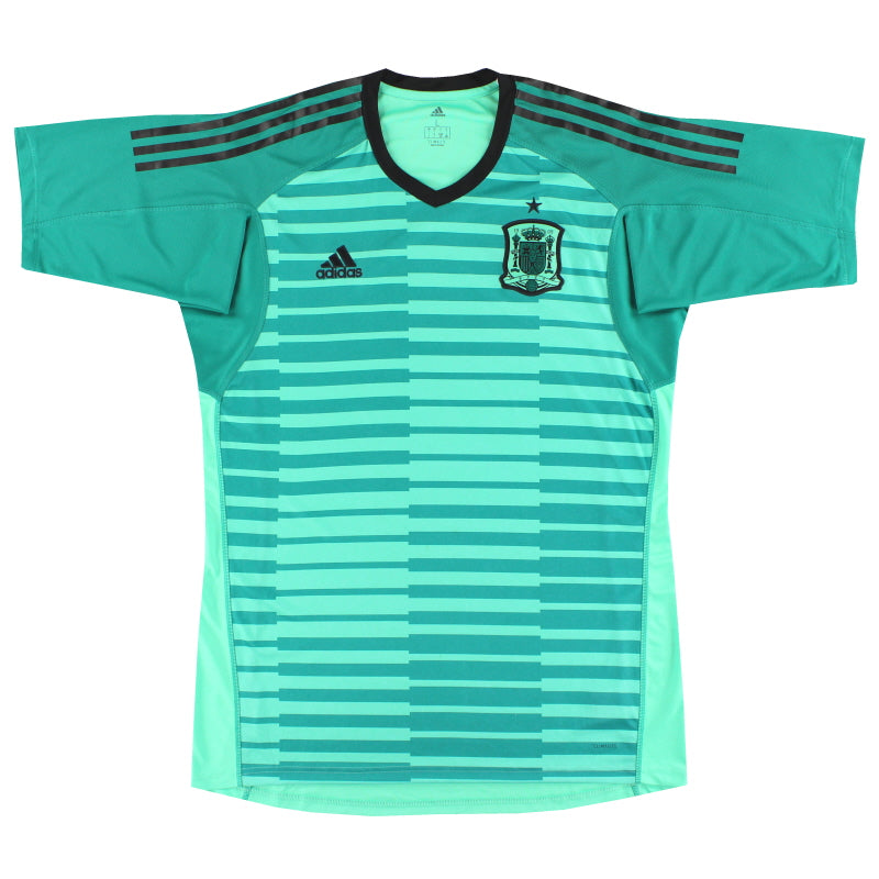 2018-19 Spain adidas Goalkeeper Shirt L - Classic Football Kit