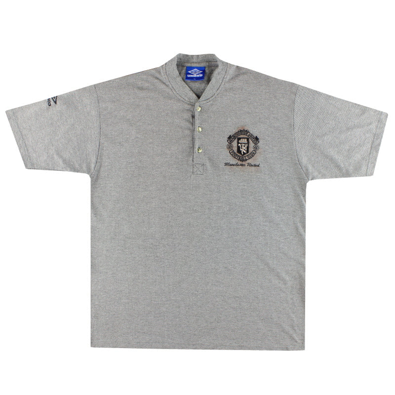 1996-97 Manchester United Umbro Polo Shirt XL - Classic Football Kit