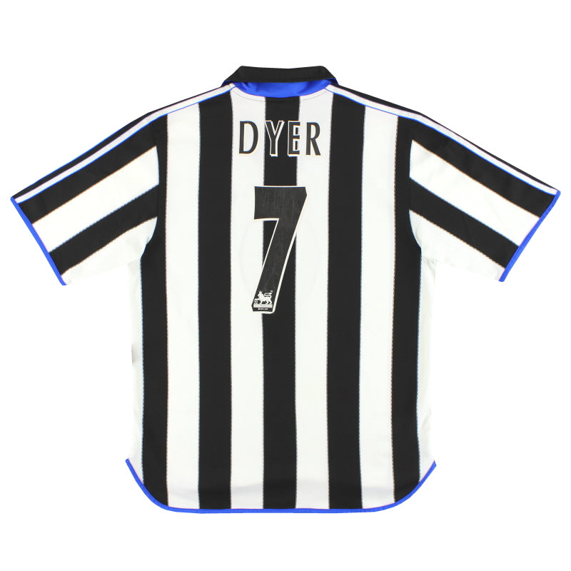 1999-00 Newcastle adidas Home Shirt Dyer #7 L - Classic Football Kit