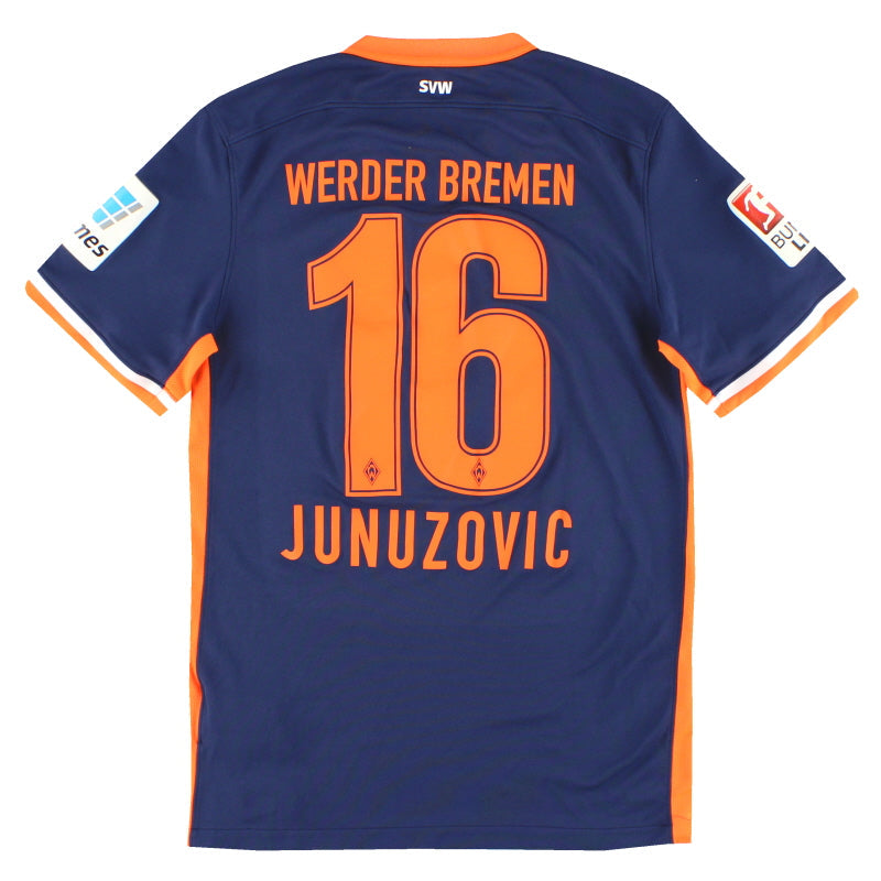 2015-16 Werder Bremen Nike Away Shirt Junuzovic #16 S - Classic Football Kit
