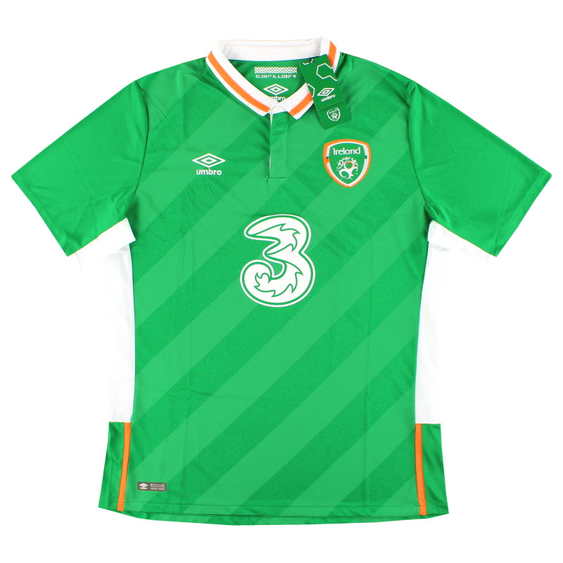 2016-17 Ireland Umbro Home Shirt *BNIB* XL - Classic Football Kit