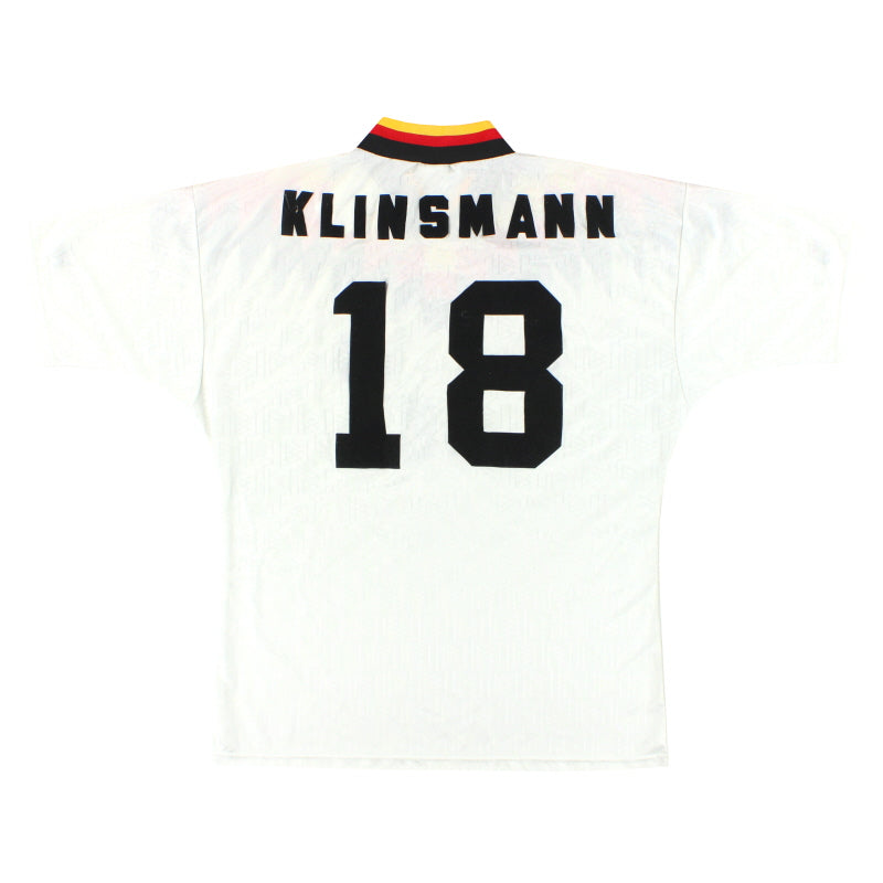 1994-96 Germany adidas Home Shirt Klinsmann #18 L