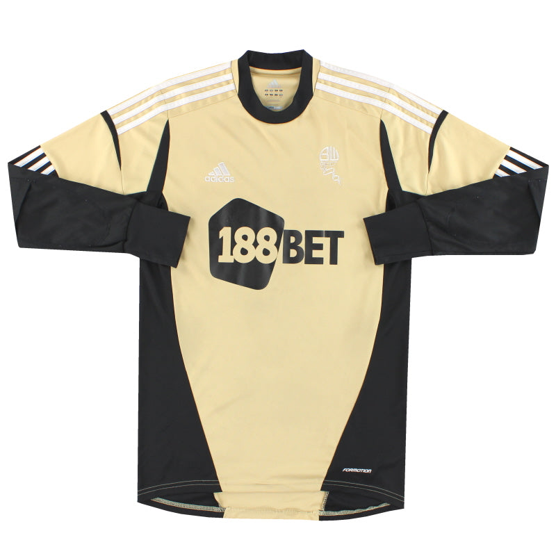 2012-13 Bolton adidas Player Issue Goalkeeper Shirt #1 L/S