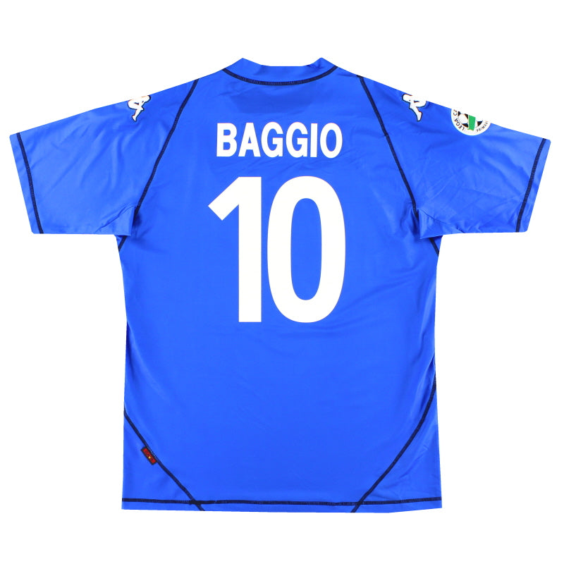 2003-04 Brescia Kappa Home Shirt Baggio #10 *Mint* L