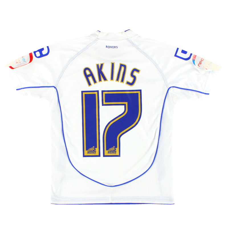 2011-12 Tranmere Rovers Carbrini Home Shirt Akins #17 M.Boys - Classic Football Kit