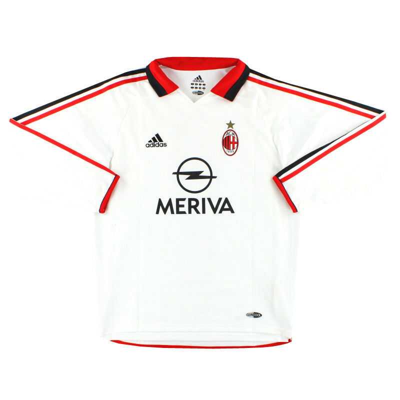 2003-04 AC Milan adidas Player Issue Away Shirt #4 L/S *As New* - Classic Football Kit