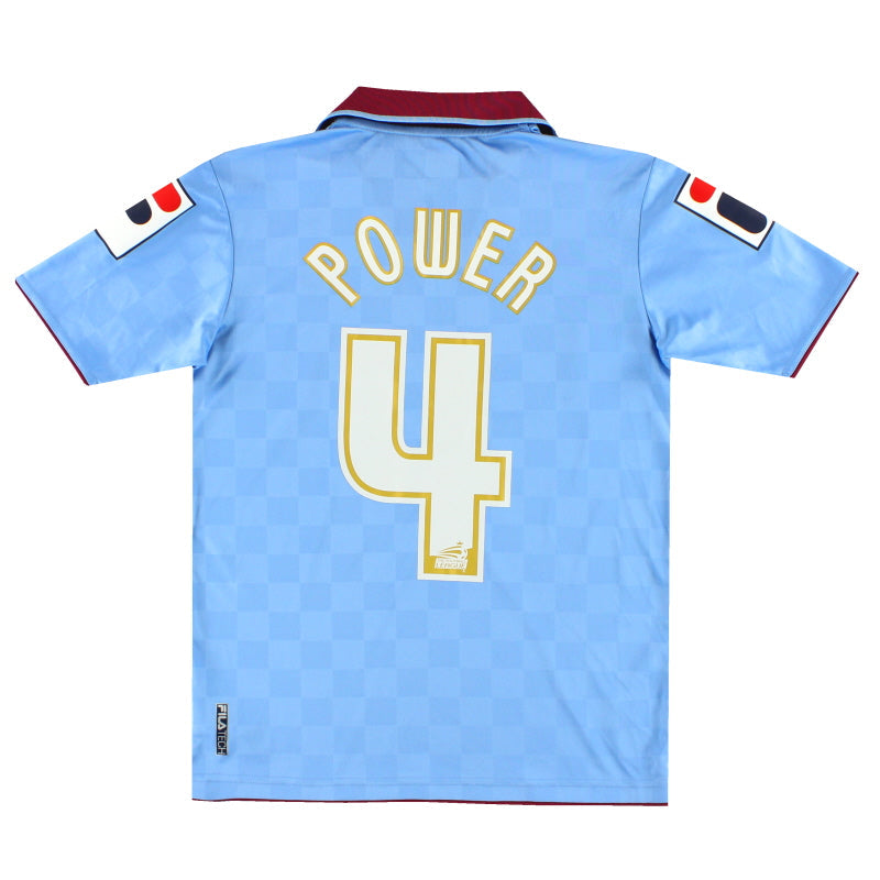 2013-15 Tranmere Rovers Fila Away Shirt Power #4 L.Boys - Classic Football Kit