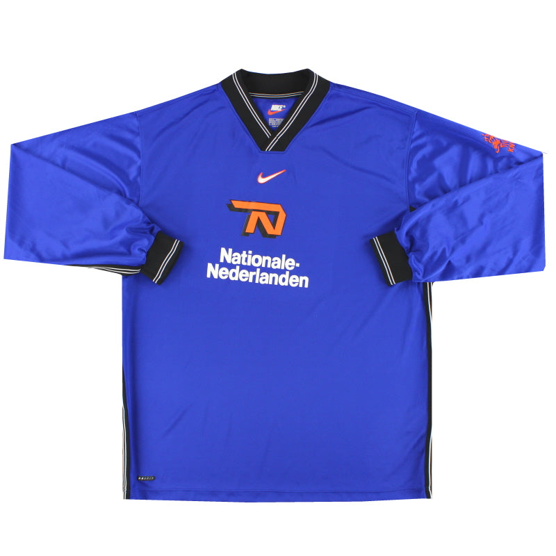 1998-00 Holland Nike Player Issue Training Shirt L/S XL - Classic Football Kit