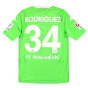 2014-15 Wolfsburg Kappa Home Shirt Rodriguez #34 S - Classic Football Kit
