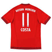 2015-16 Bayern Munich adidas Home Shirt Costa #11 M - Classic Football Kit