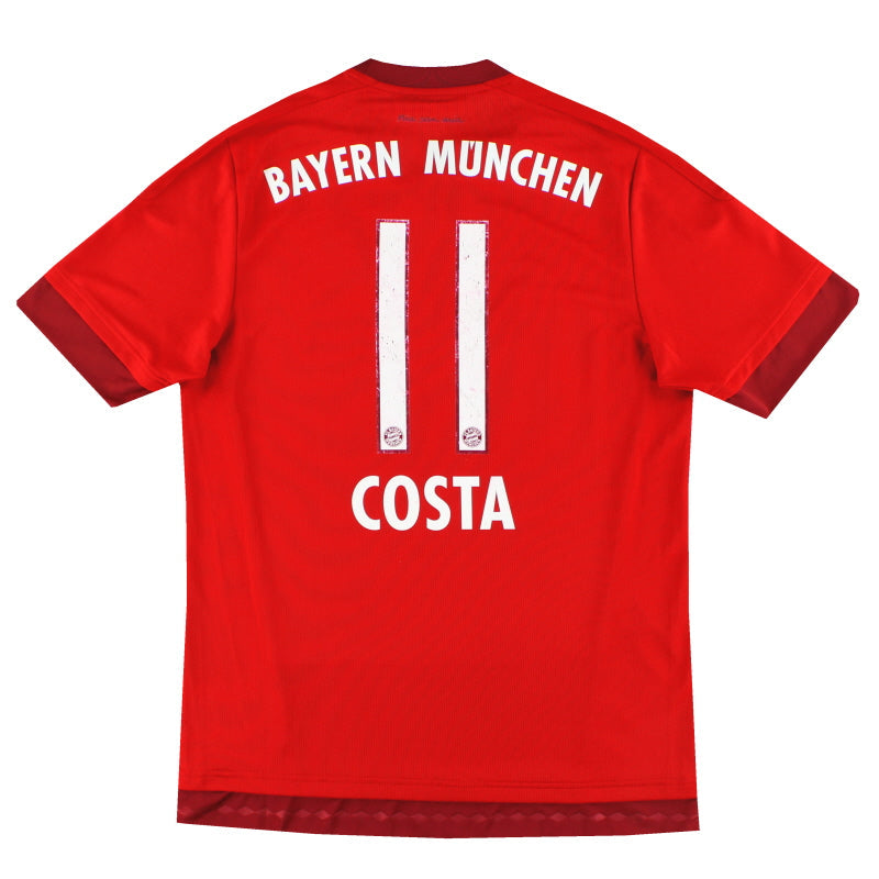 2015-16 Bayern Munich adidas Home Shirt Costa #11 M - Classic Football Kit