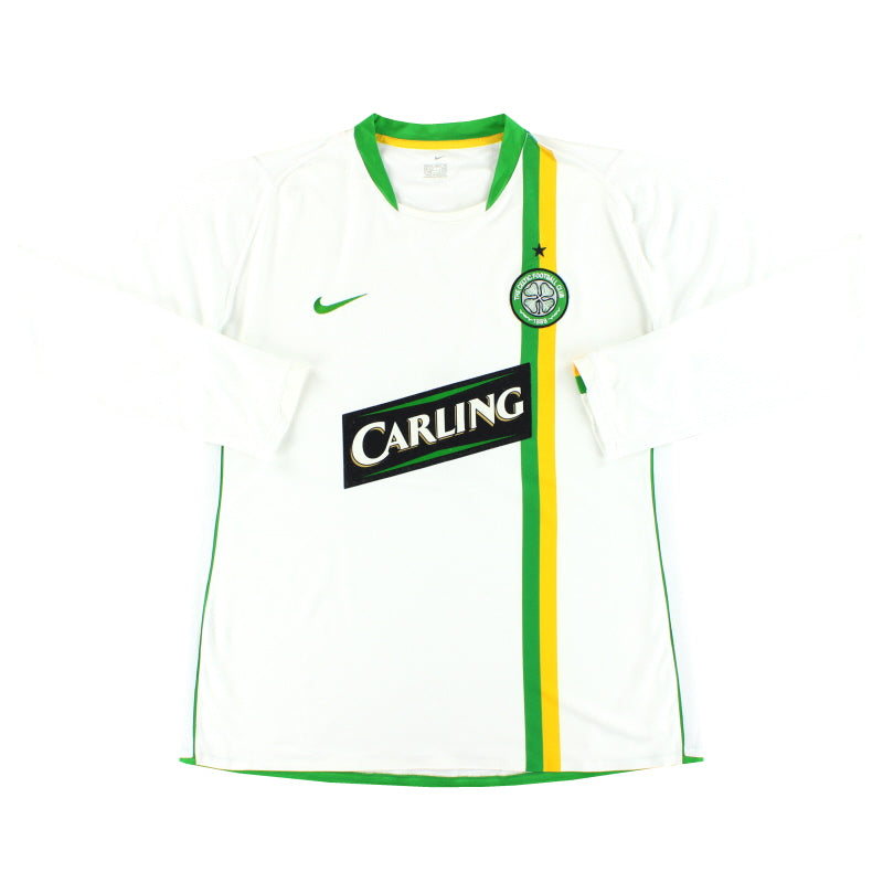 2006-08 Celtic Nike Player Issue European Shirt L/S XL - Classic Football Kit