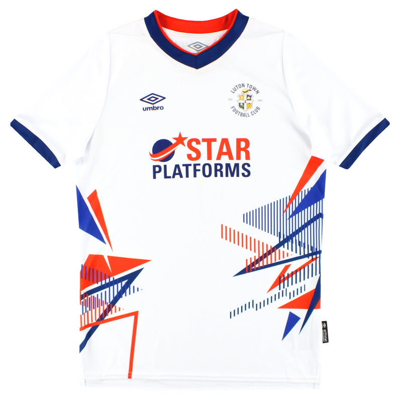 2020-21 Luton Town Umbro Away Shirt *As New* Y M - Classic Football Kit