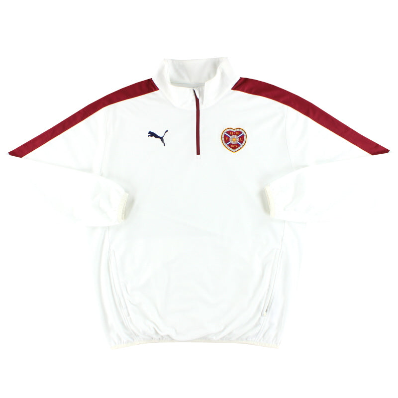 2015-16 Hearts Puma 1/4 Zip Track Top XXL - Classic Football Kit