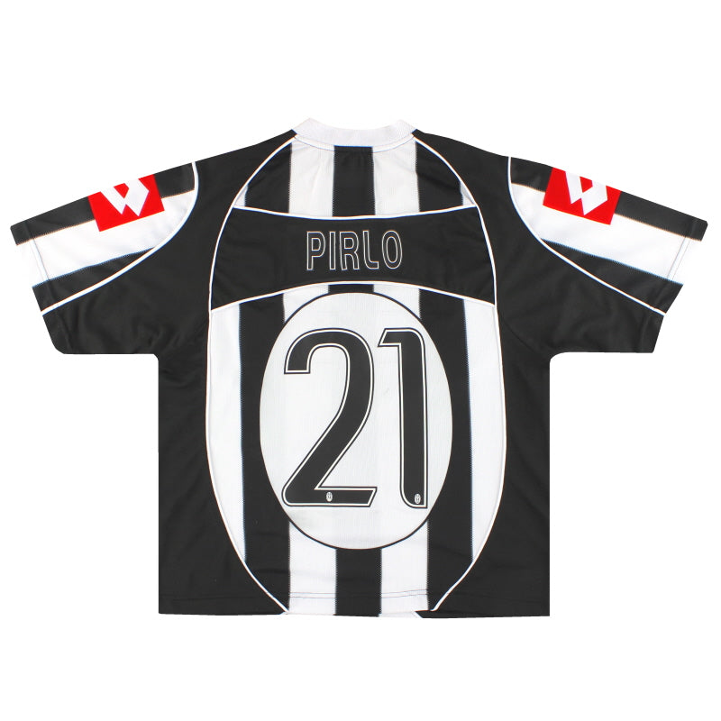 2002-03 Juventus Lotto Home Shirt Pirlo #21 M - Classic Football Kit