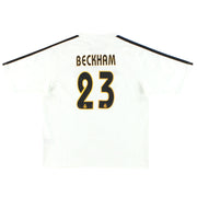 2003-04 Real Madrid adidas Home Shirt Beckham #23 XL.Boys - Classic Football Kit