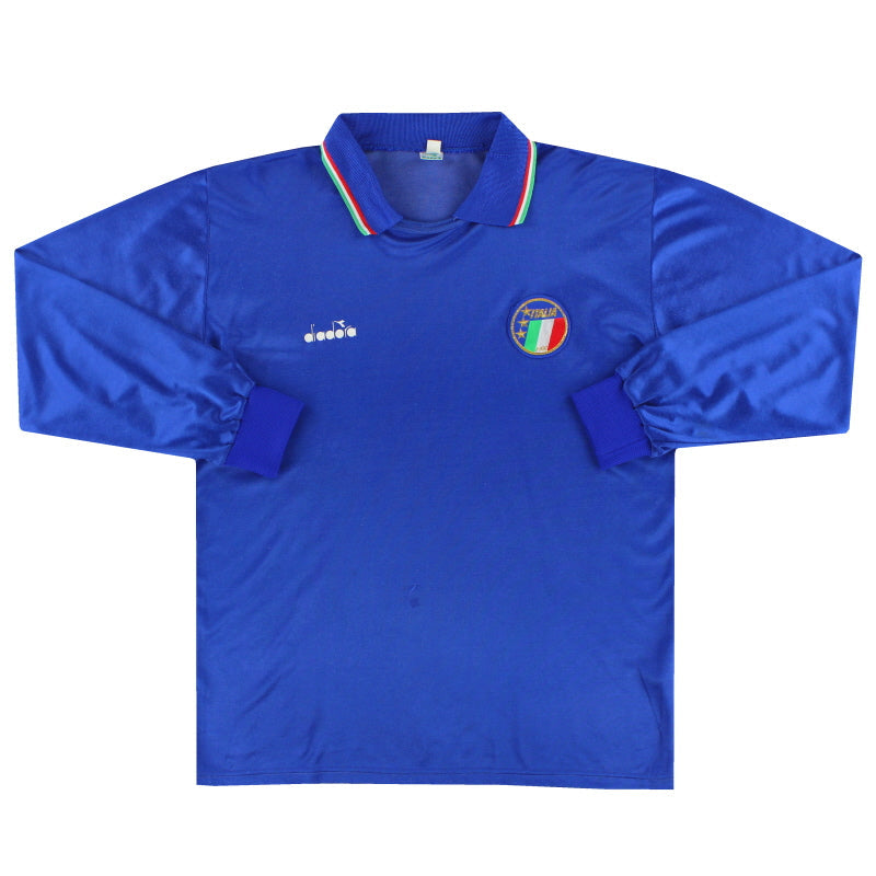 1986-90 Italy Diadora Home Shirt L/S
