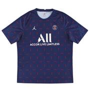 2021-22 Paris Saint-Germain Nike x Air Jordan Pre-Match Shirt XL - Classic Football Kit