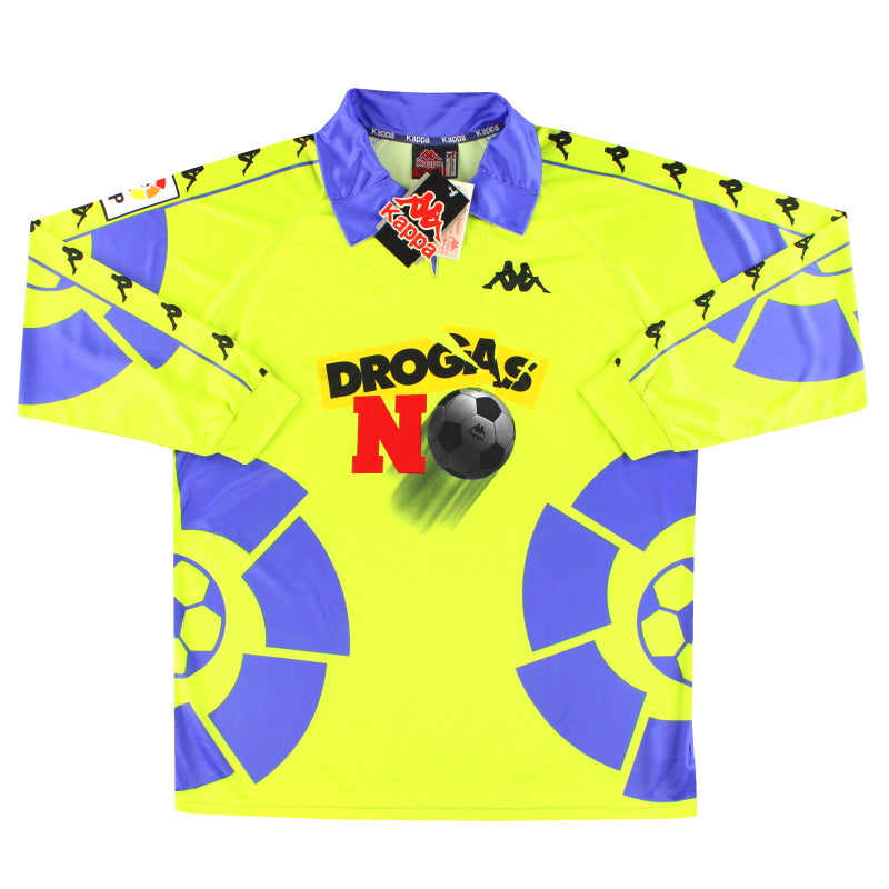 1999 La Liga Estrellas Kappa Home Shirt L/S *w/tags* XL - Classic Football Kit