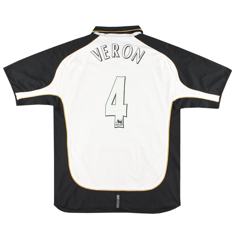 2001-02 Manchester United Umbro Centenary Shirt Veron #4 XL