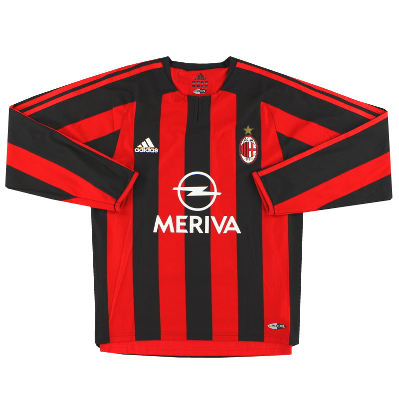 2003-04 AC Milan adidas Player Issue Home Shirt #7 L/S *Mint* - Classic Football Kit