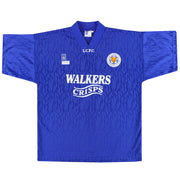 1992-94 Leicester Fox Leisure Home Shirt *Mint* XL - Classic Football Kit